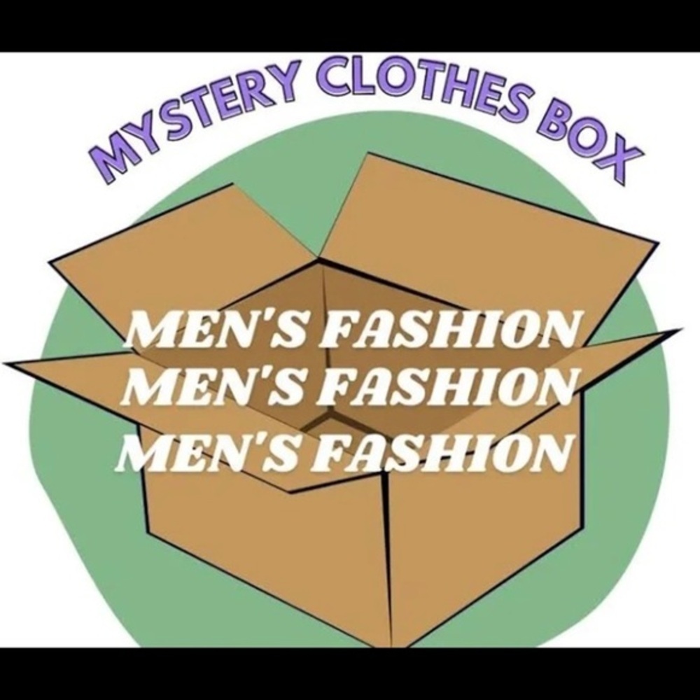 Mystery Box! ~ Men's Fashion, Mixed Styles Size large 4 - 6 pieces